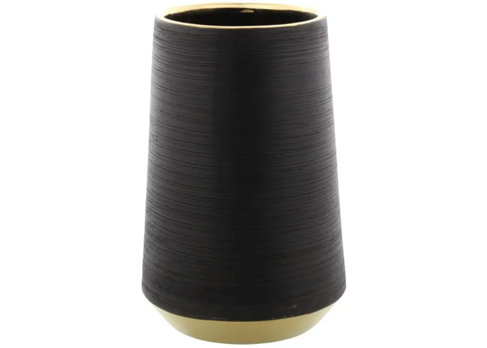 Ivy Collection Topic Vase in Black by UMA Enterprises