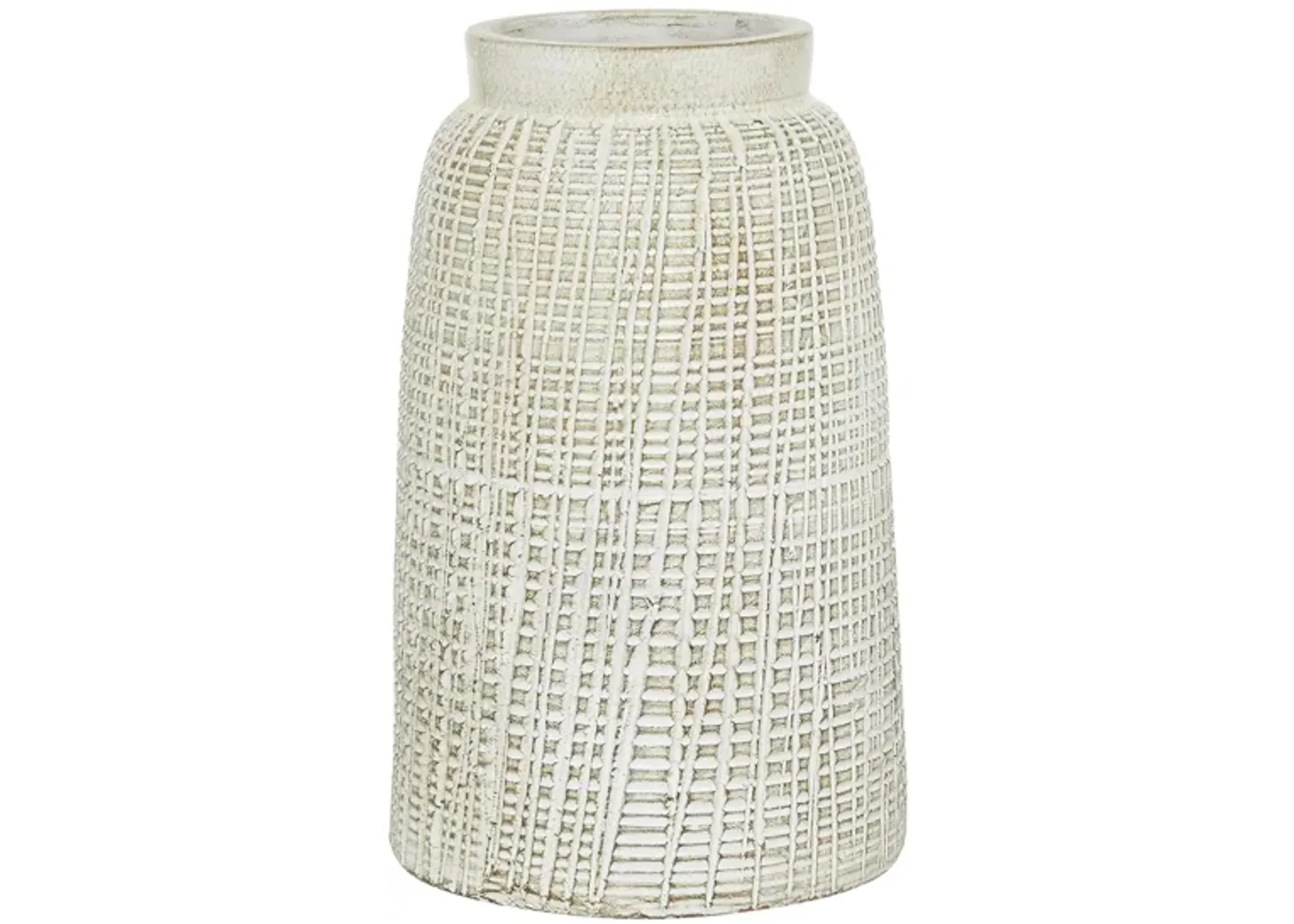 Ivy Collection Shiranui Vase in White by UMA Enterprises