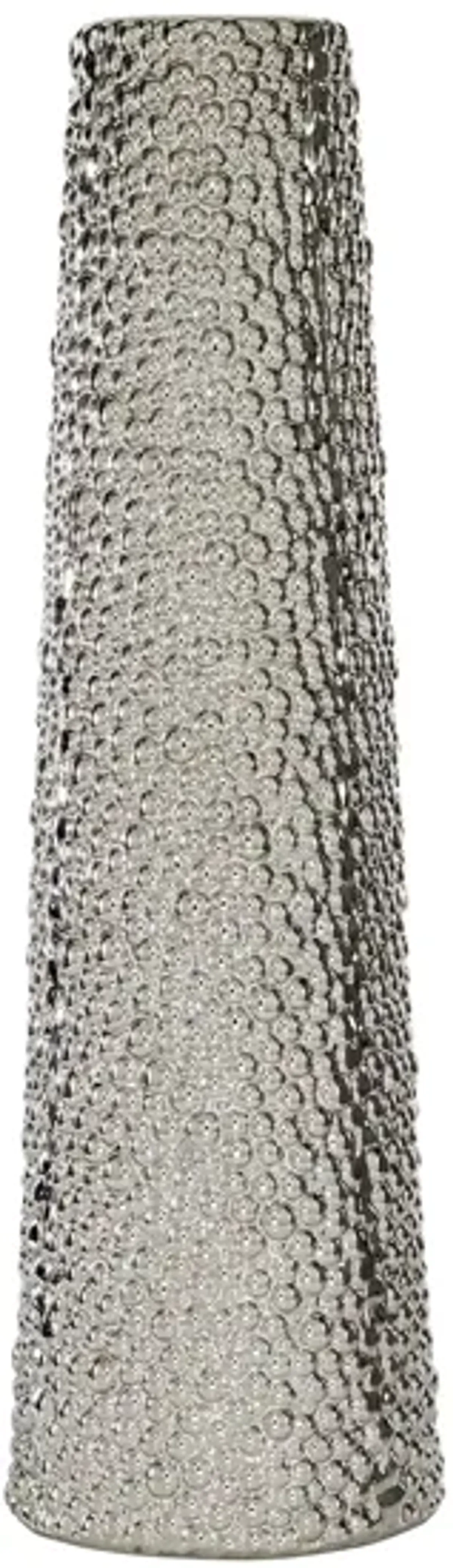 Ivy Collection Dempsey Vase in Silver by UMA Enterprises