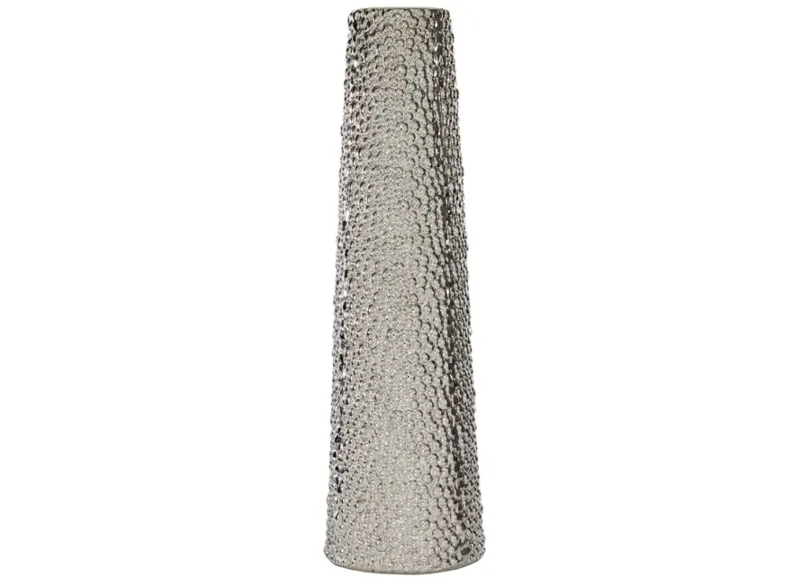 Ivy Collection Dempsey Vase in Silver by UMA Enterprises