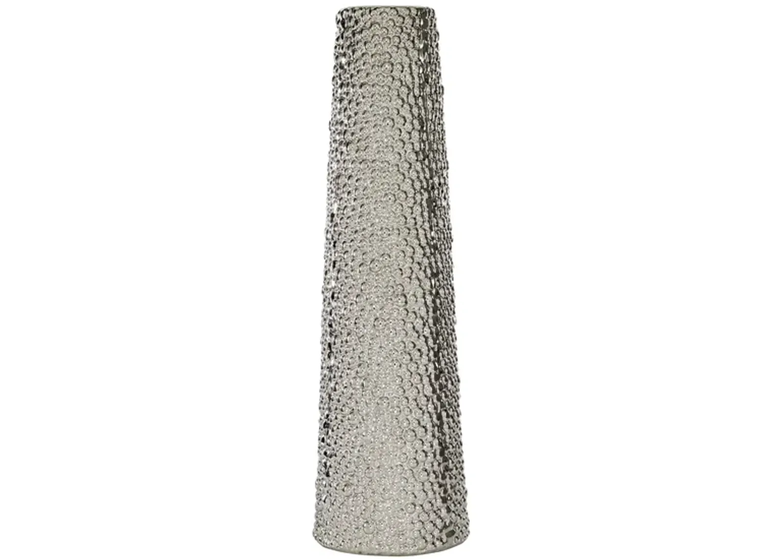 Ivy Collection Dempsey Vase in Silver by UMA Enterprises