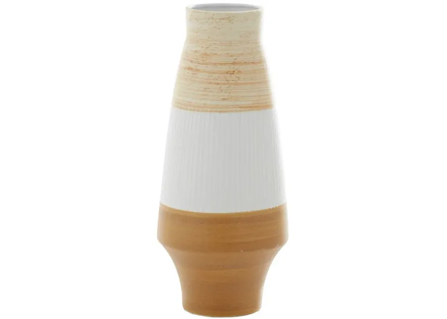 Novogratz Unkrich Vase in Tan by UMA Enterprises