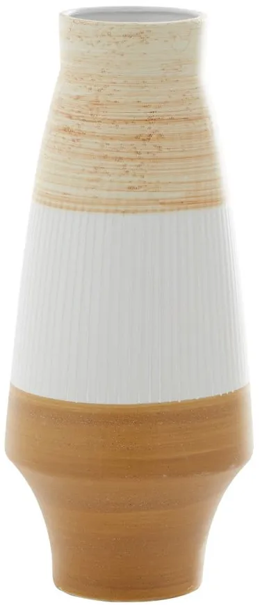 Novogratz Unkrich Vase in Tan by UMA Enterprises