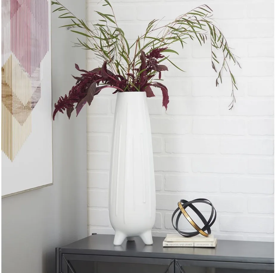 Ivy Collection Celsus Vase in White by UMA Enterprises