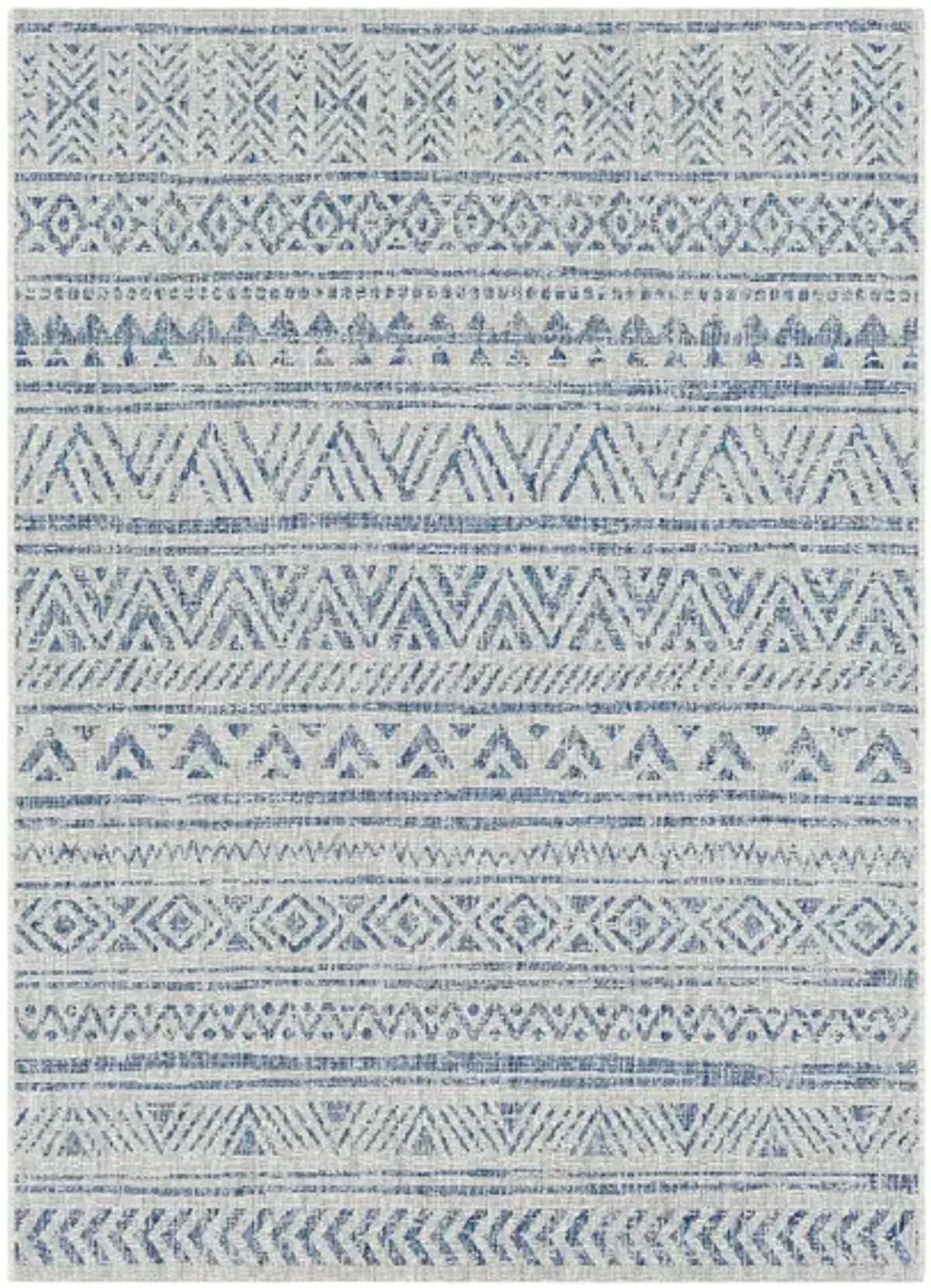 Eagean Indoor/Outdoor Area Rug in Denim, Dk Blue, Gray by Surya