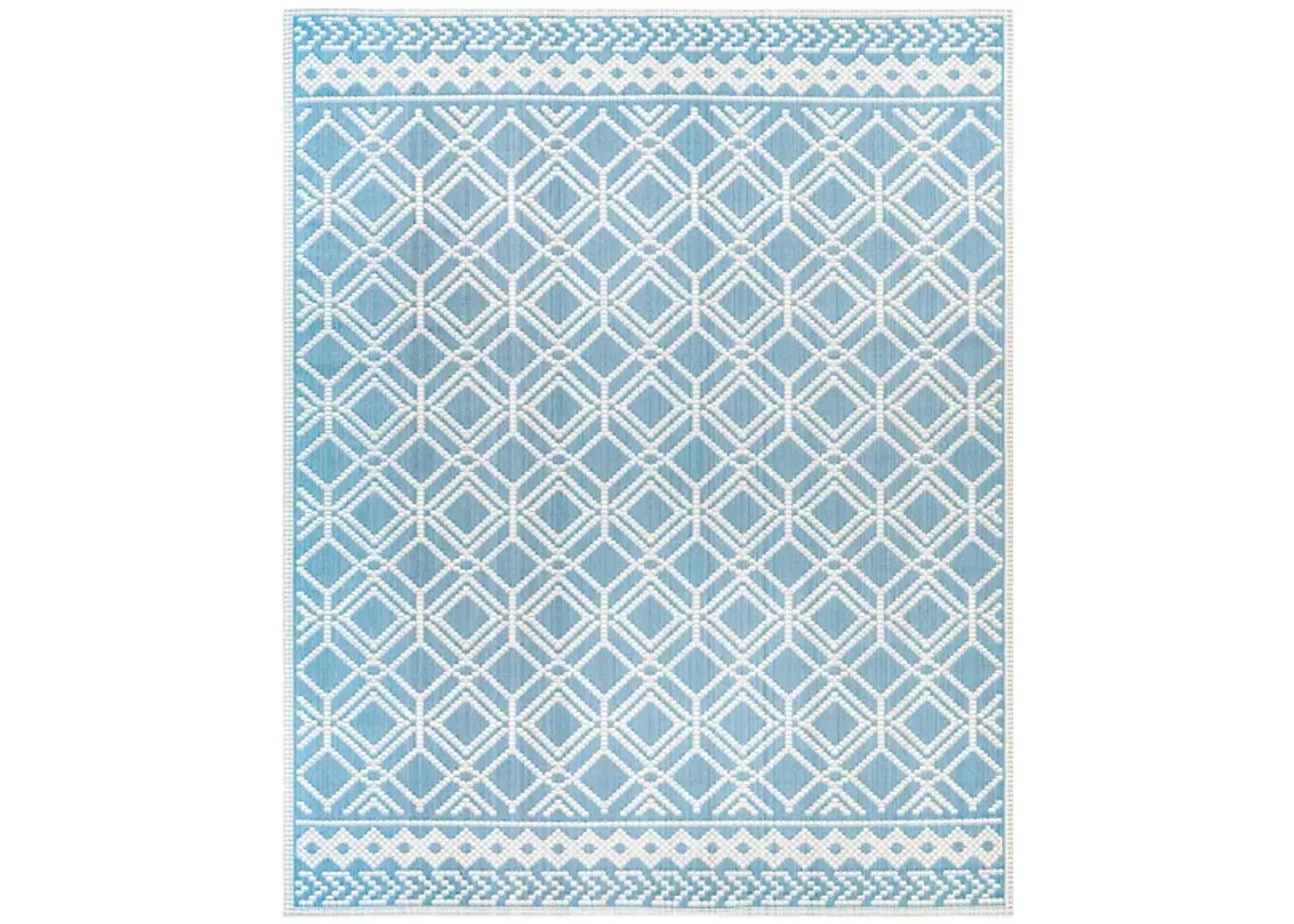 Montego Bay South Indoor/Outdoor Area Rug in Blue, Tan, Cream by Surya