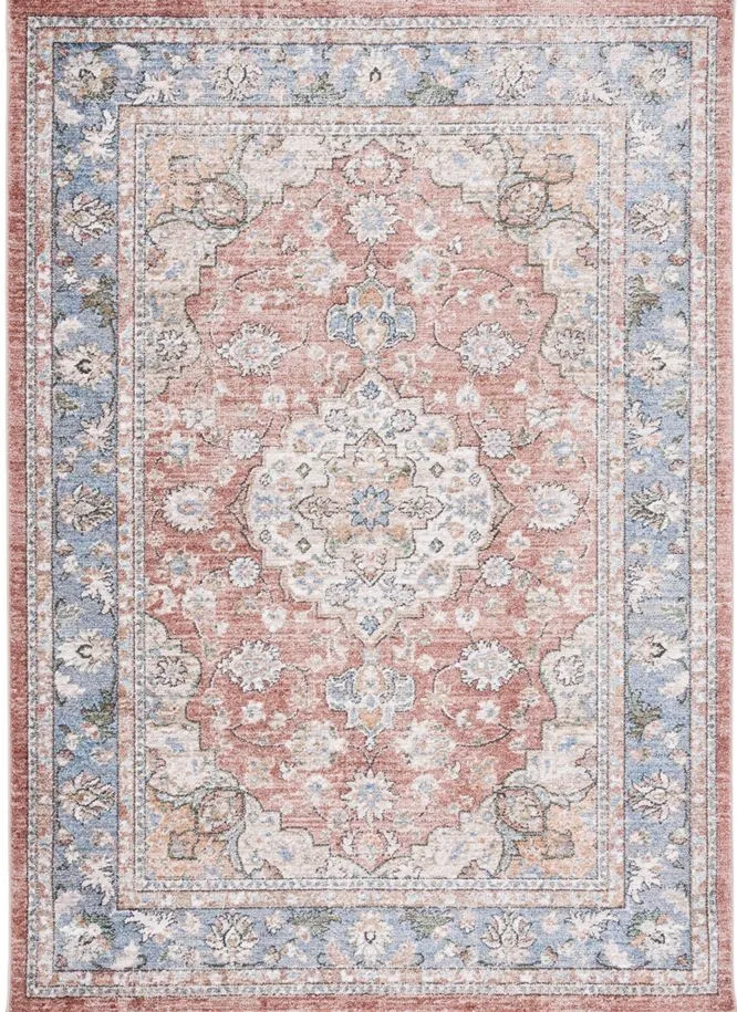 Jasmine Area Rug in Rust & Blue by Safavieh