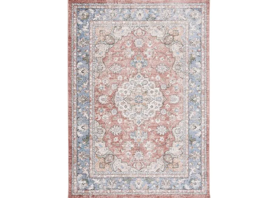 Jasmine Area Rug in Rust & Blue by Safavieh