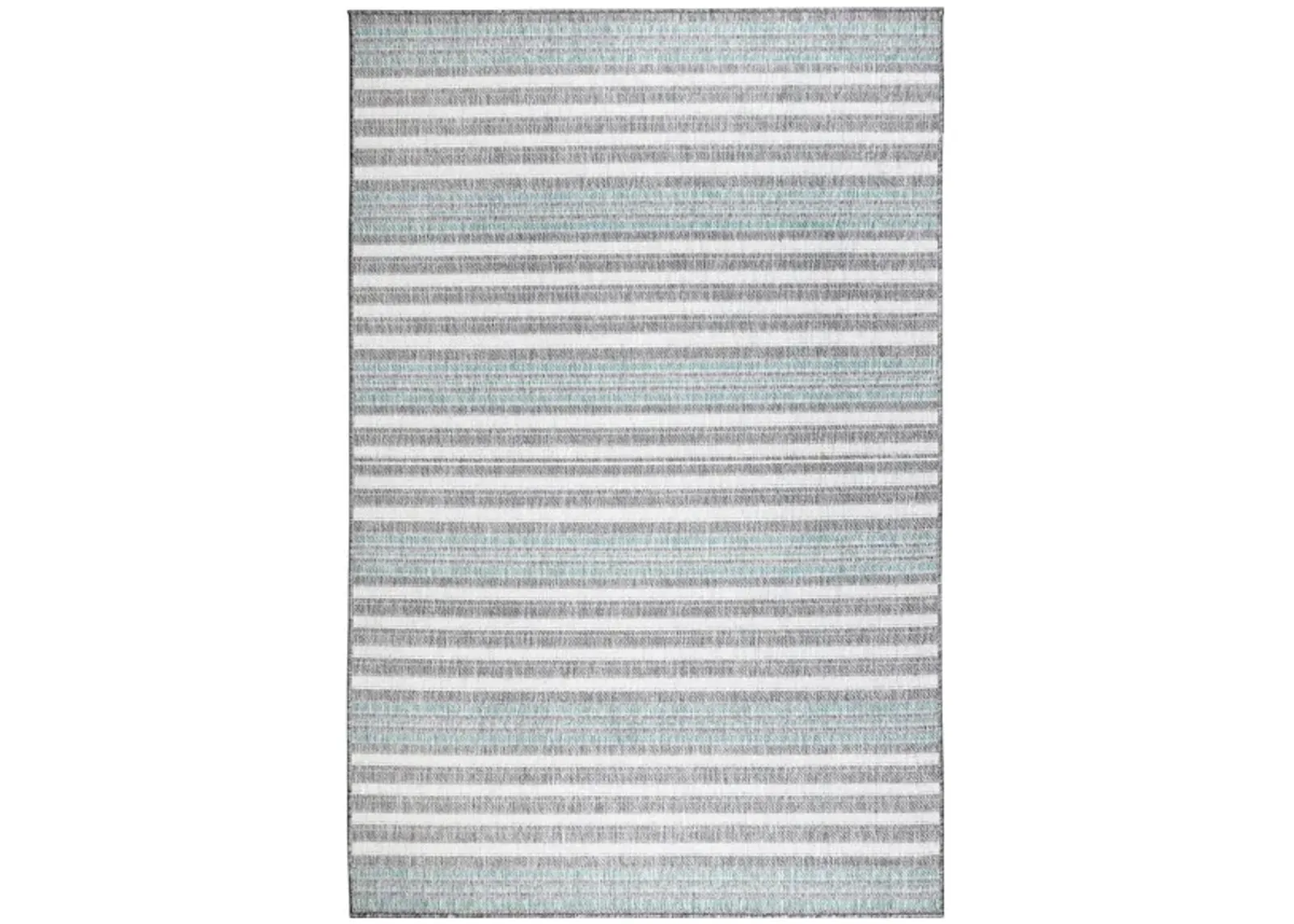 Liora Manne Malibu Faded Stripe Indoor/Outdoor Area Rug in Aqua by Trans-Ocean Import Co Inc