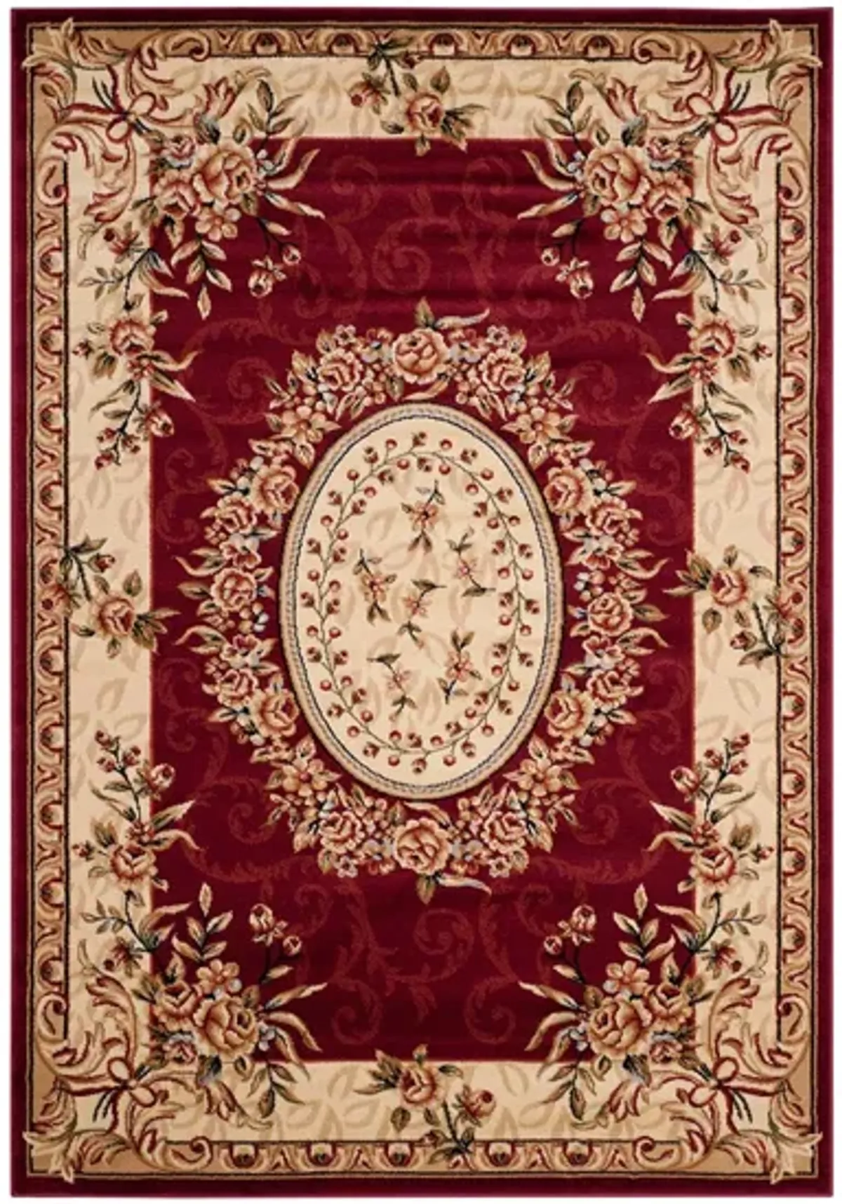 Azura Area Rug in Red / Ivory by Safavieh