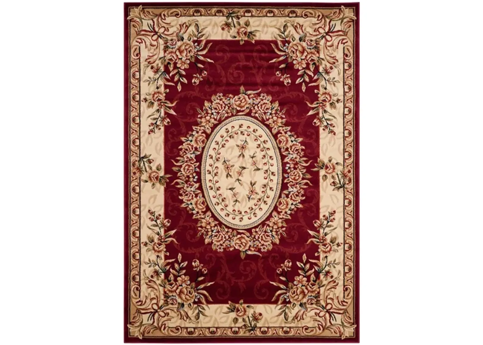 Azura Area Rug in Red / Ivory by Safavieh