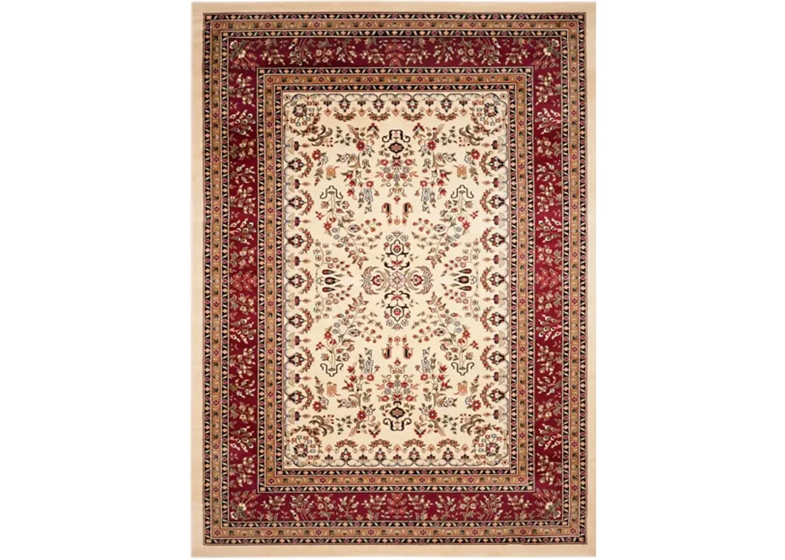 Anglia Area Rug in Ivory / Red by Safavieh