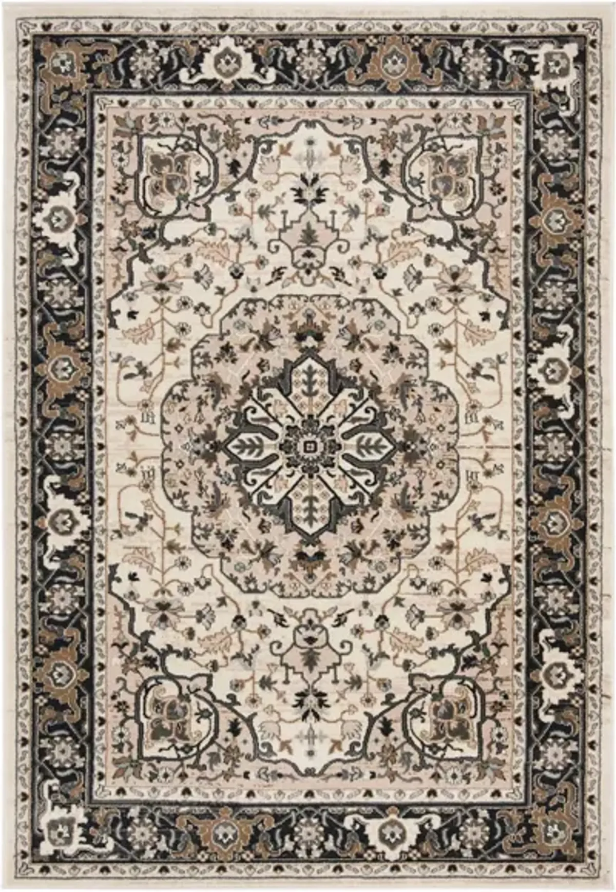 Essex Area Rug in Cream / Navy by Safavieh