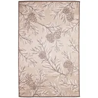 Liora Manne Malibu Pine Indoor/Outdoor Area Rug in Neutral by Trans-Ocean Import Co Inc