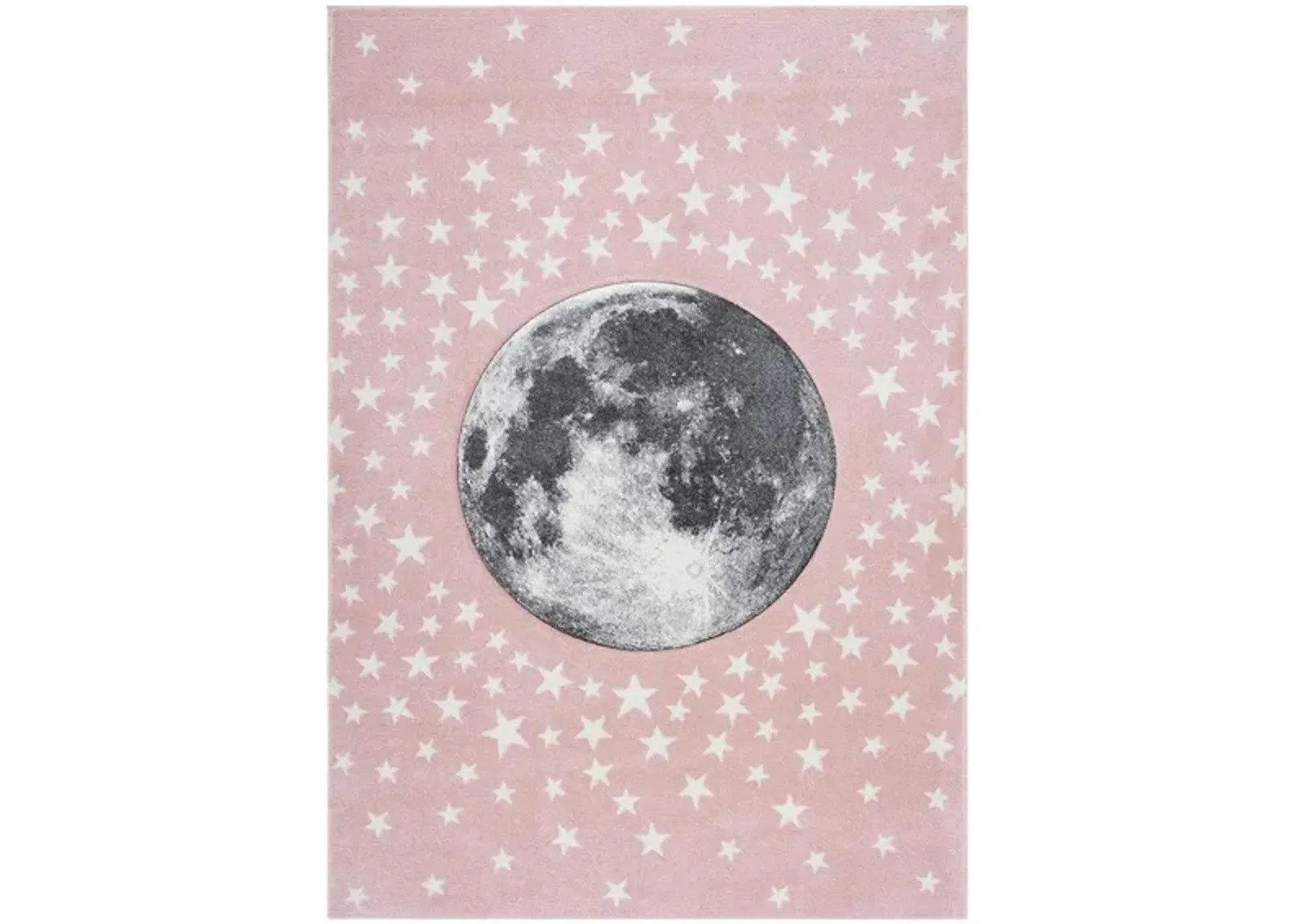 Carousel Earth Kids Area Rug in Pink & Gray by Safavieh