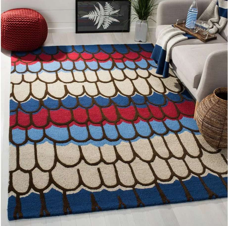 Soulkid Kid's Rug in Blue/Multi by Safavieh