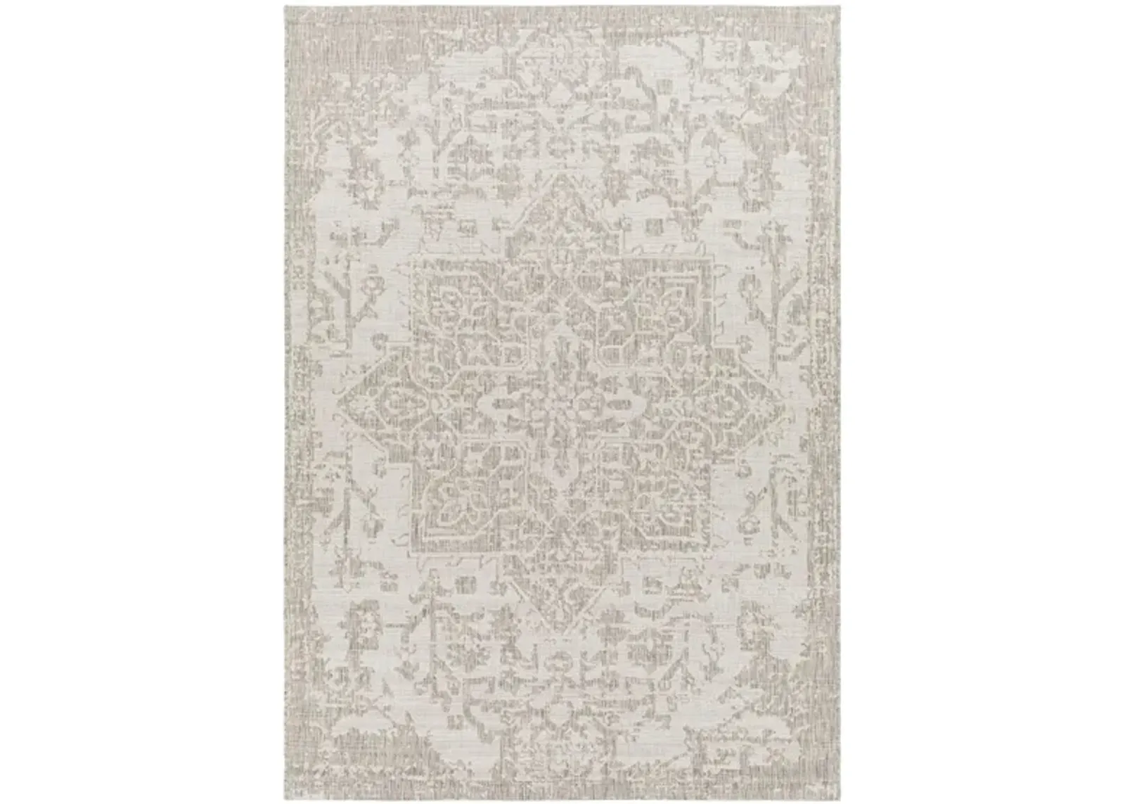 Eagean Cyprus Indoor/Outdoor Area Rug in Gray, Oatmeal, Light Beige by Surya