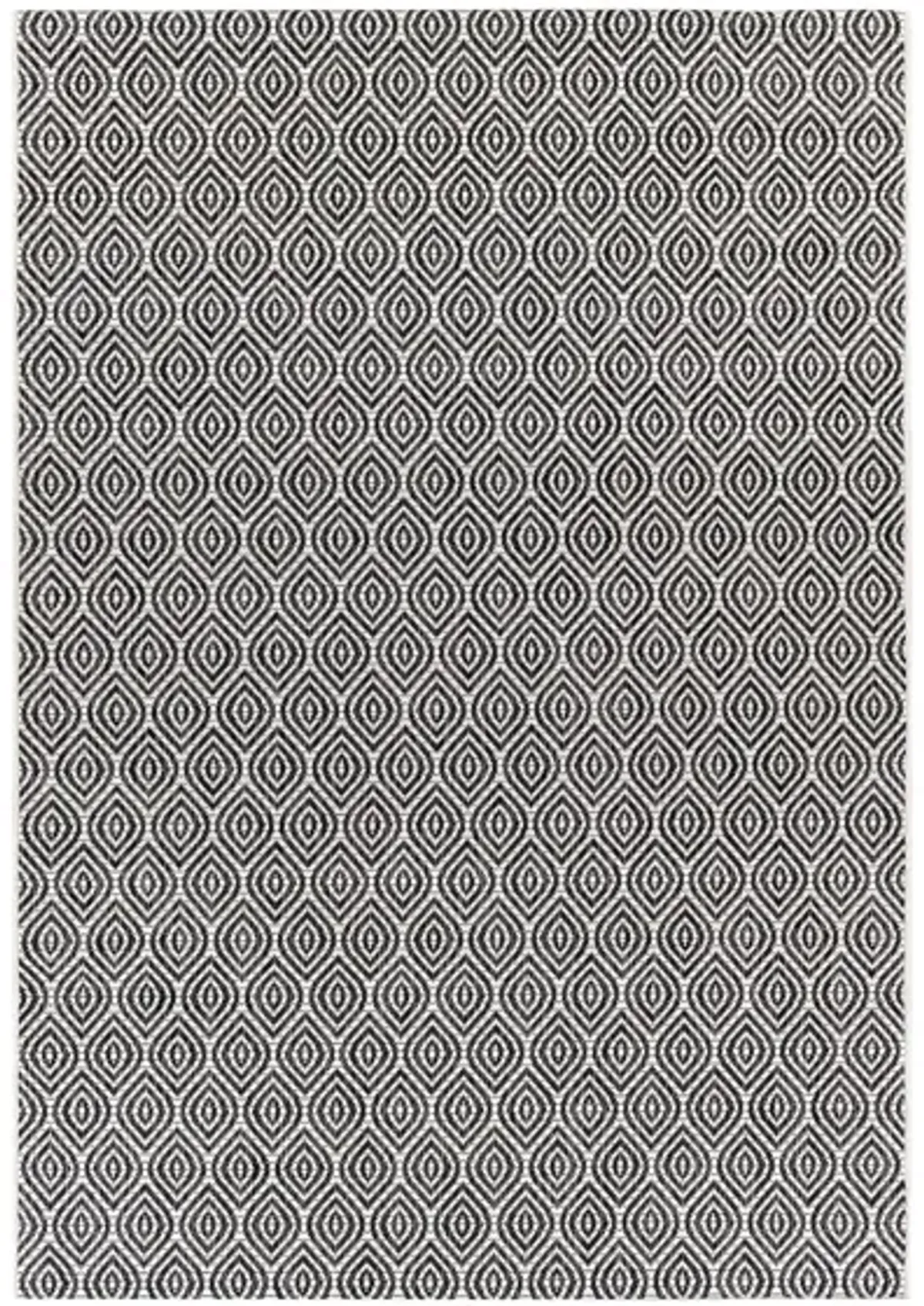 Eagean Link Indoor/Outdoor Area Rug in Black, Charcoal, Light Beige by Surya