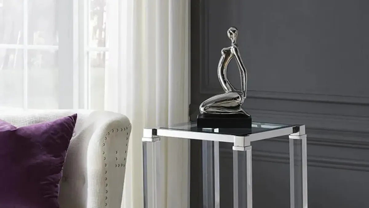 Ustrasana Posed Yoga Figure