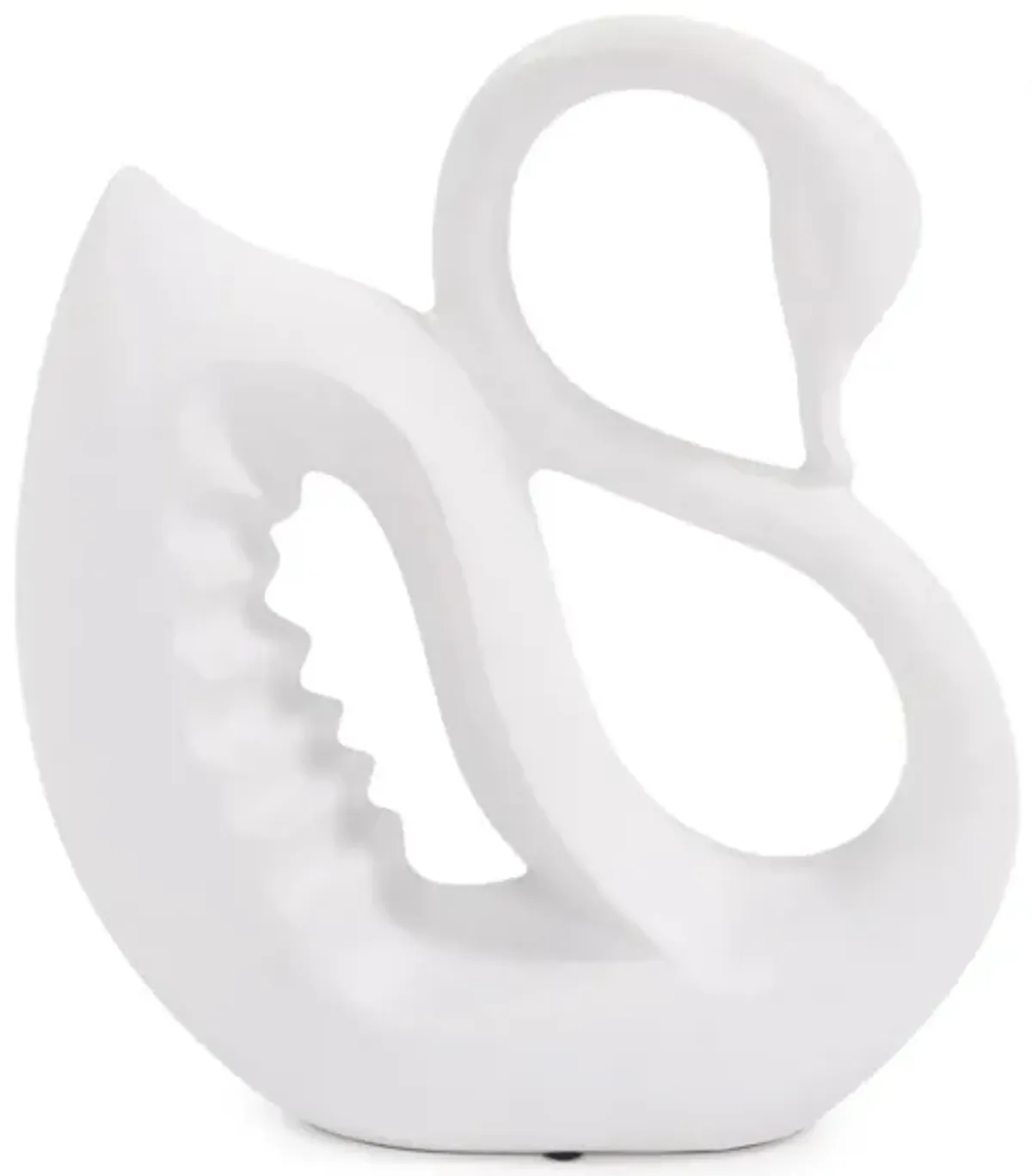 Ellie Elegant Swan in Matte White by Howard Elliott Collection