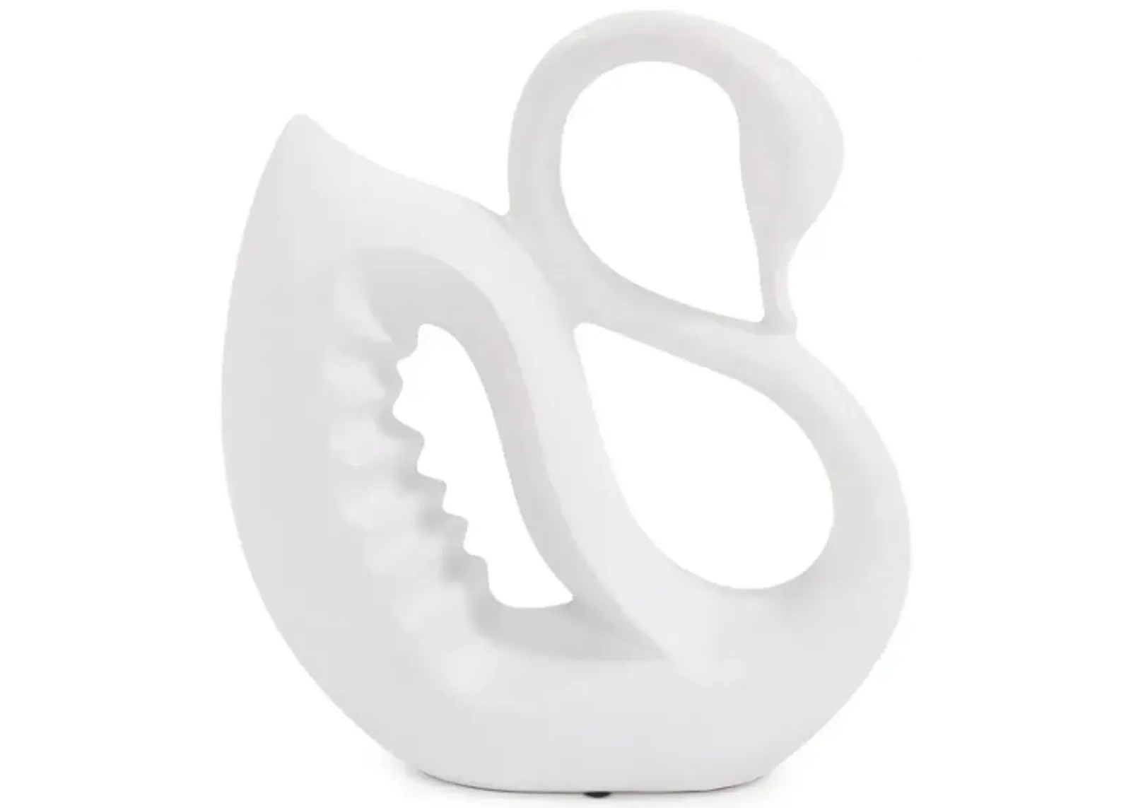 Ellie Elegant Swan in Matte White by Howard Elliott Collection