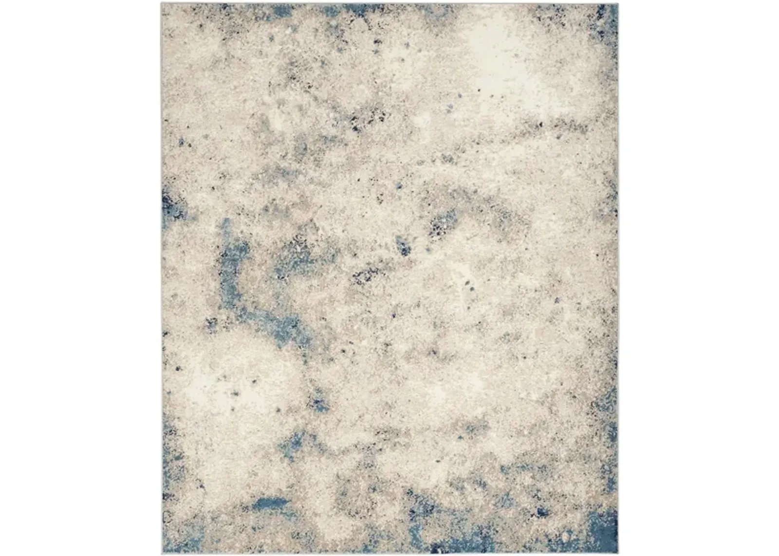 Indy Area Rug in Ivory, Gray, Blue by Nourison