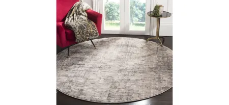 Sosa Round Area Rug in Gray by Safavieh