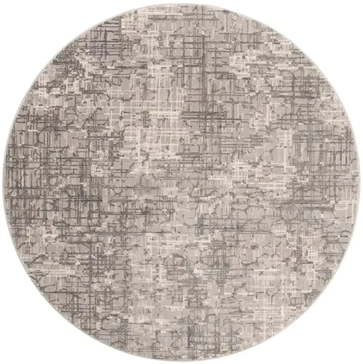 Sosa Round Area Rug in Gray by Safavieh