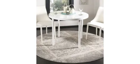 Sutton Round Area Rug in Taupe by Safavieh