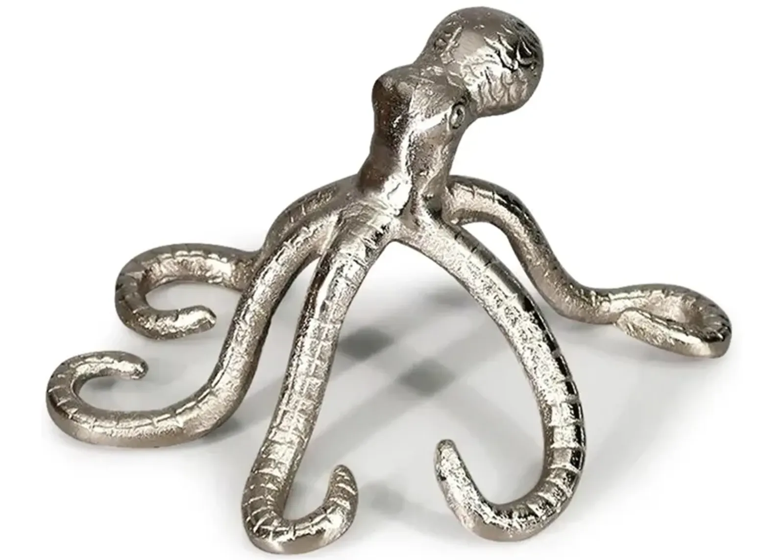 Ellie Octopus Sculpture in Bright Silver by Howard Elliott Collection