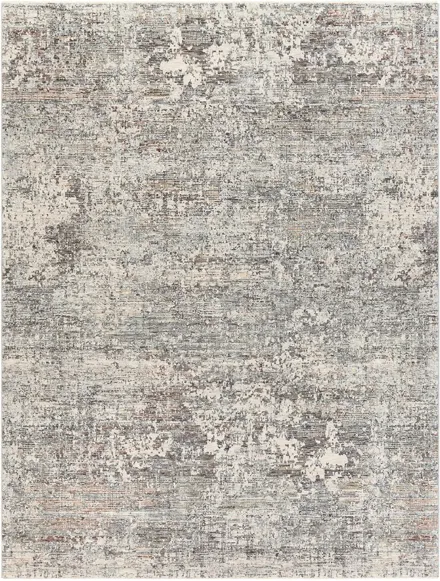 Presidential Pyrite Rug in Pale Blue, Medium Gray, Butter, Charcoal, Ivory, Bright Blue, Lime, Peach, Burnt Orange by Surya