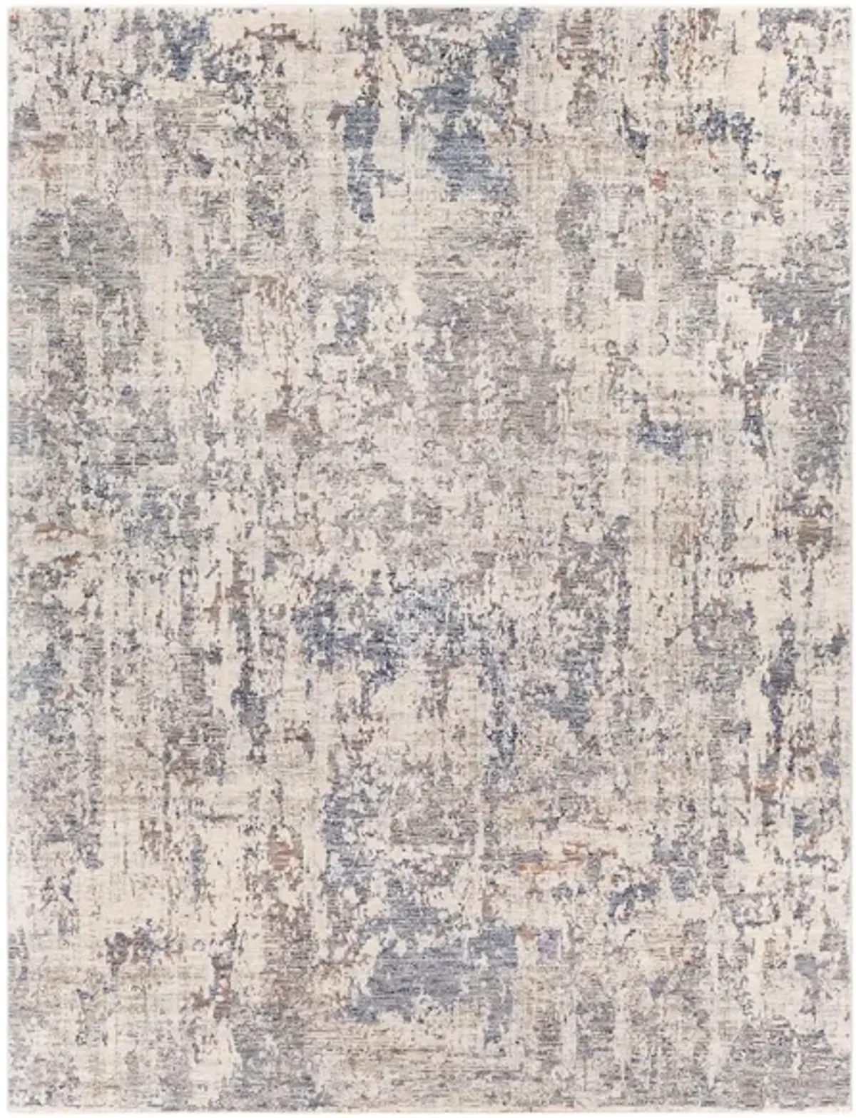 Palatial Labradorite Rug in Navy, Denim, Pale Blue, Camel, Taupe, Cream, White, Blush by Surya