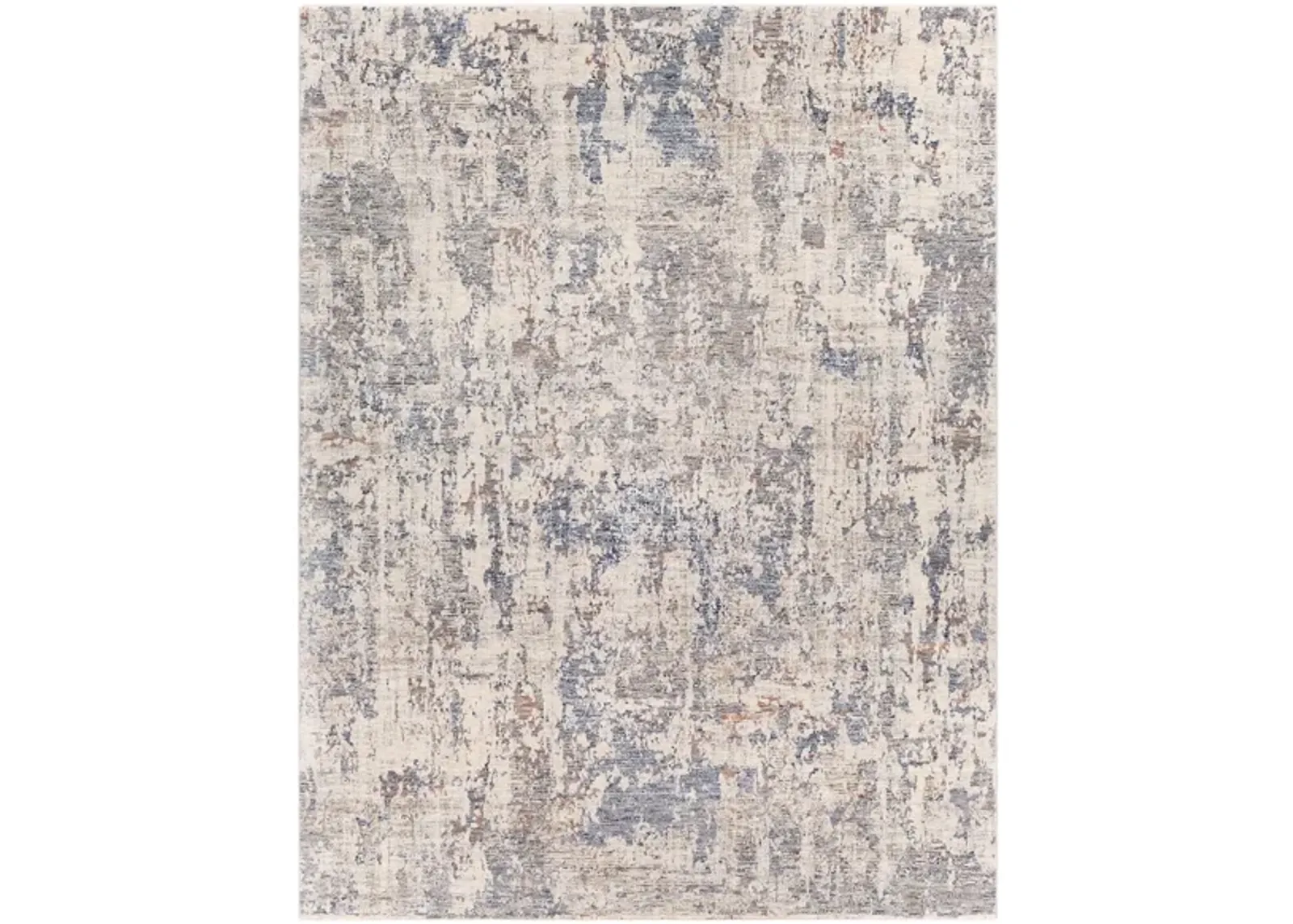 Palatial Labradorite Rug in Navy, Denim, Pale Blue, Camel, Taupe, Cream, White, Blush by Surya