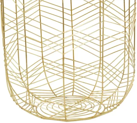Ivy Collection Trotabout Baskets - Set of 3 in Gold by UMA Enterprises
