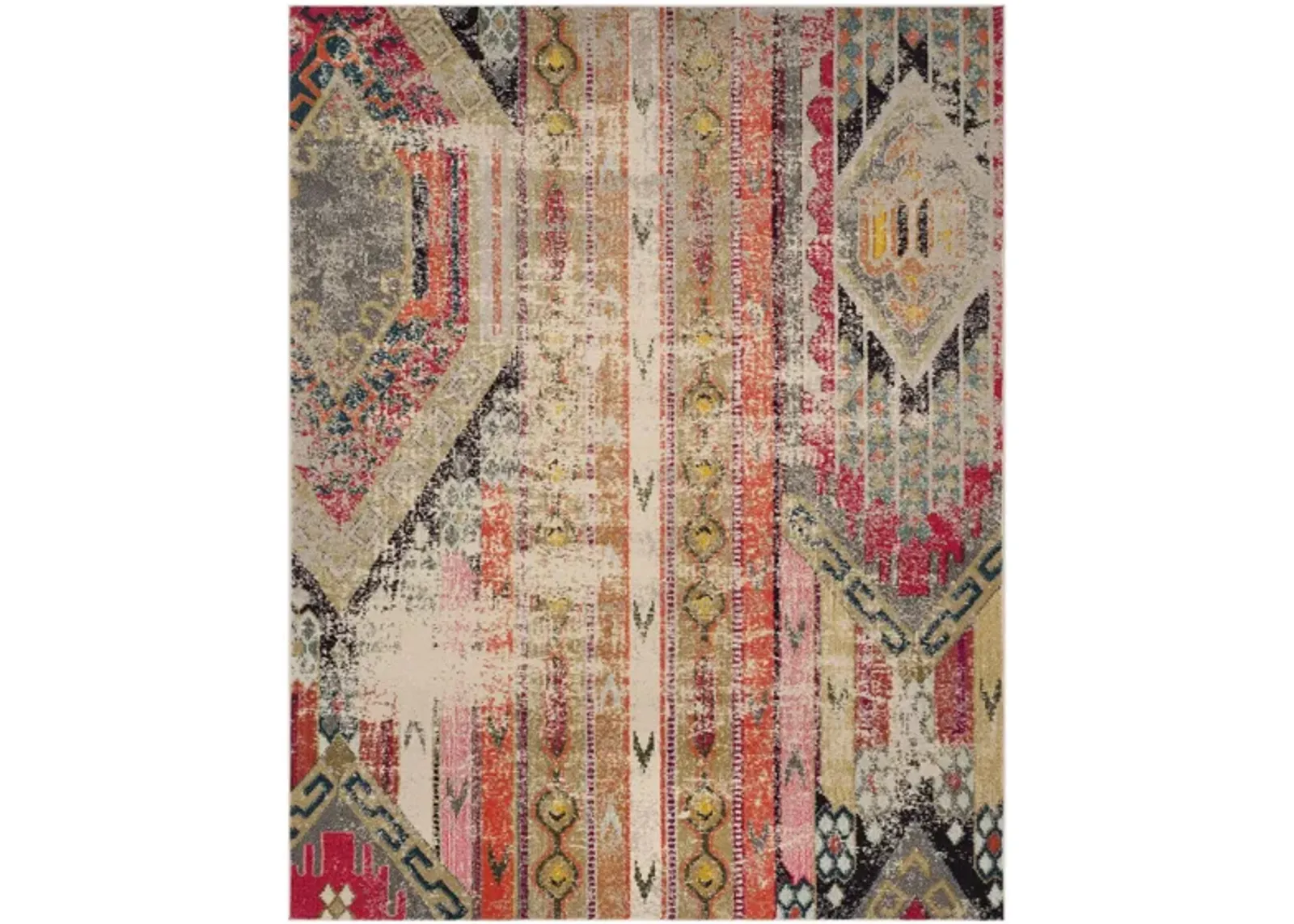 Monaco Area Rug in Light Grey/Multi by Safavieh