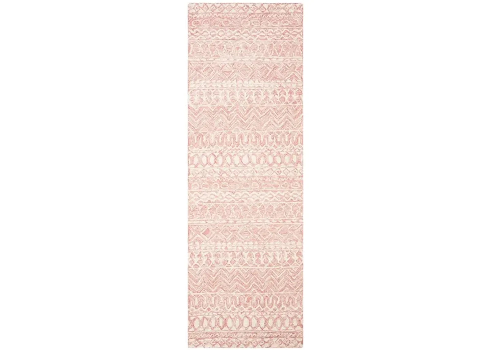 Kazuma Runner Rug in Pink & Ivory by Safavieh