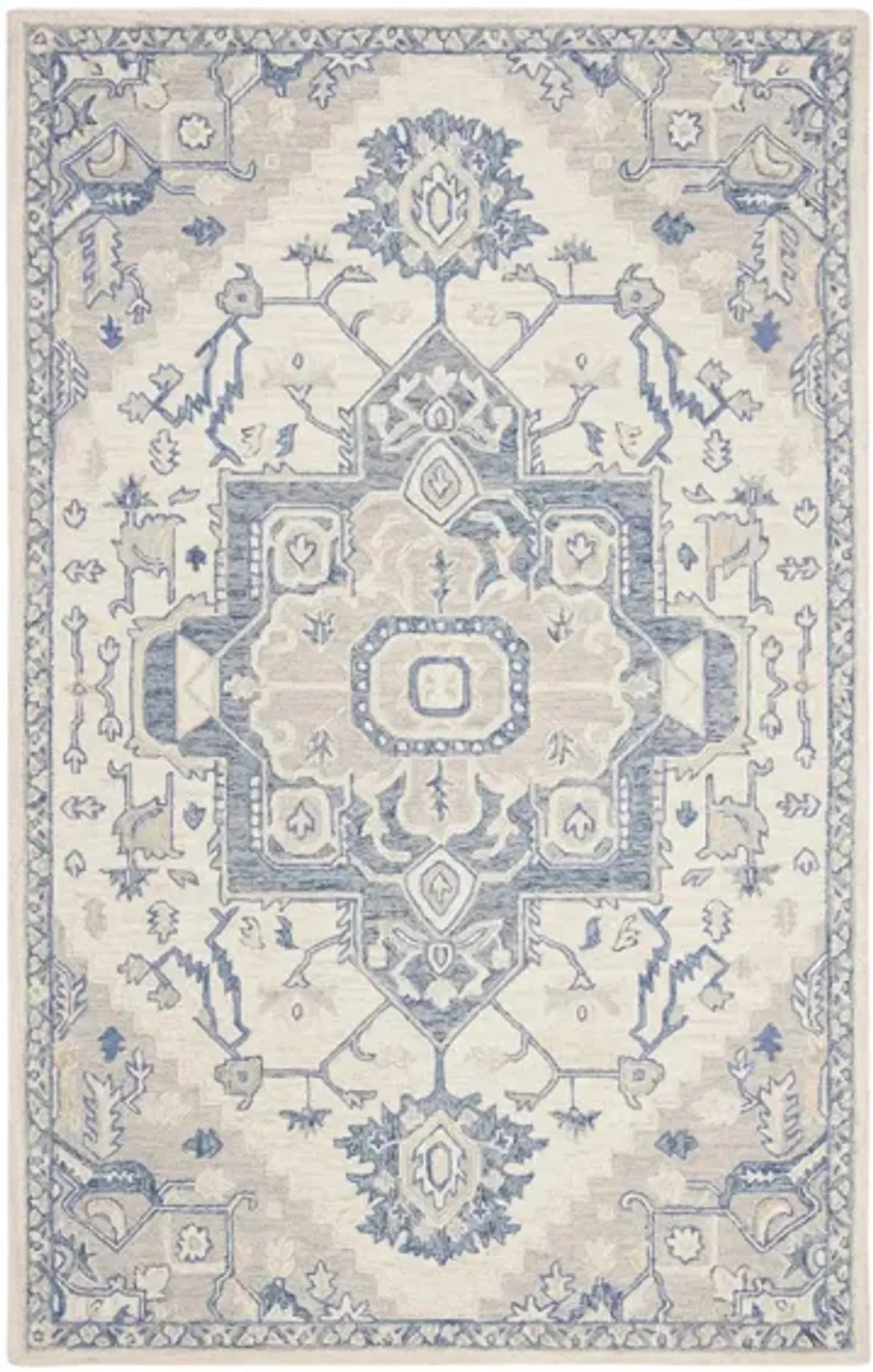 McGrath Area Rug in Ivory & Blue by Safavieh