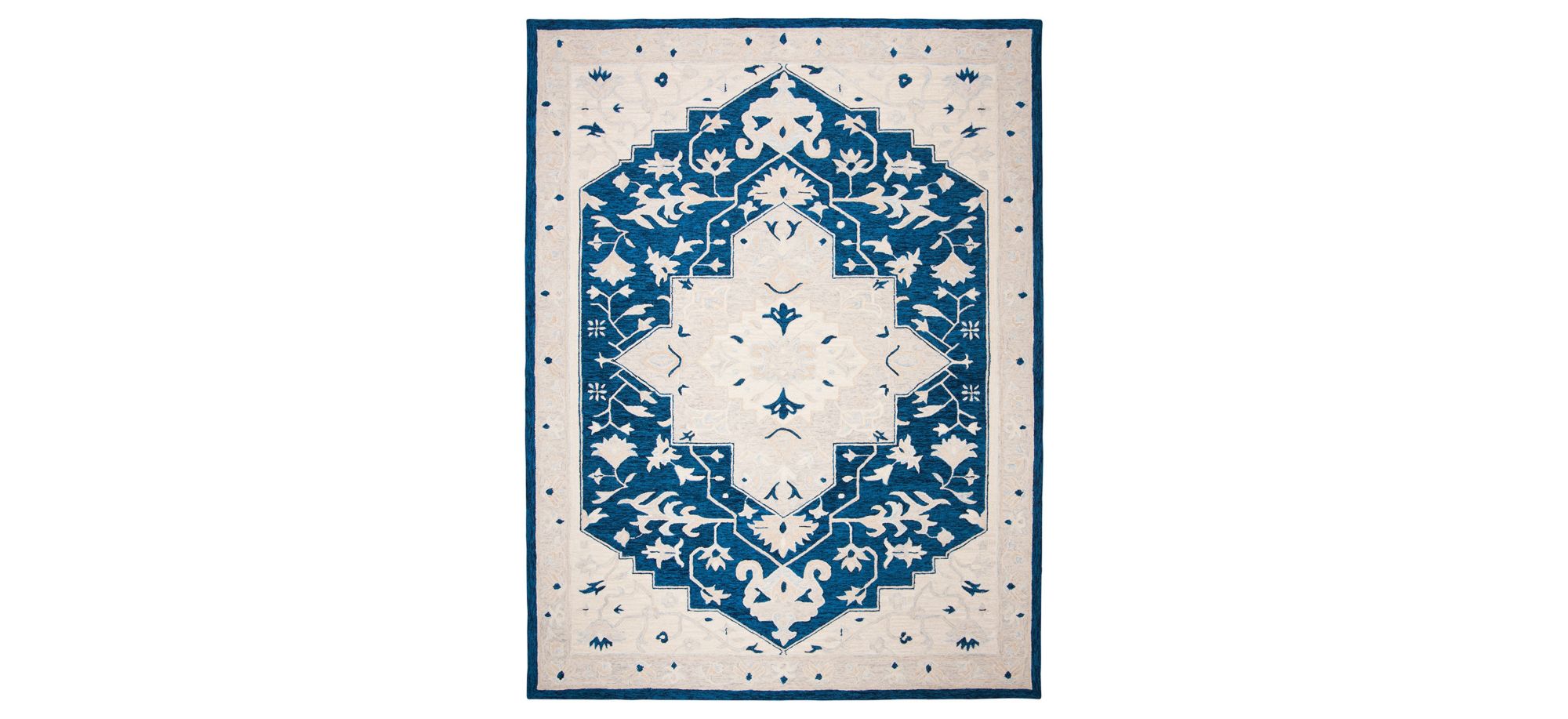 Turbo Area Rug in Navy & Ivory by Safavieh