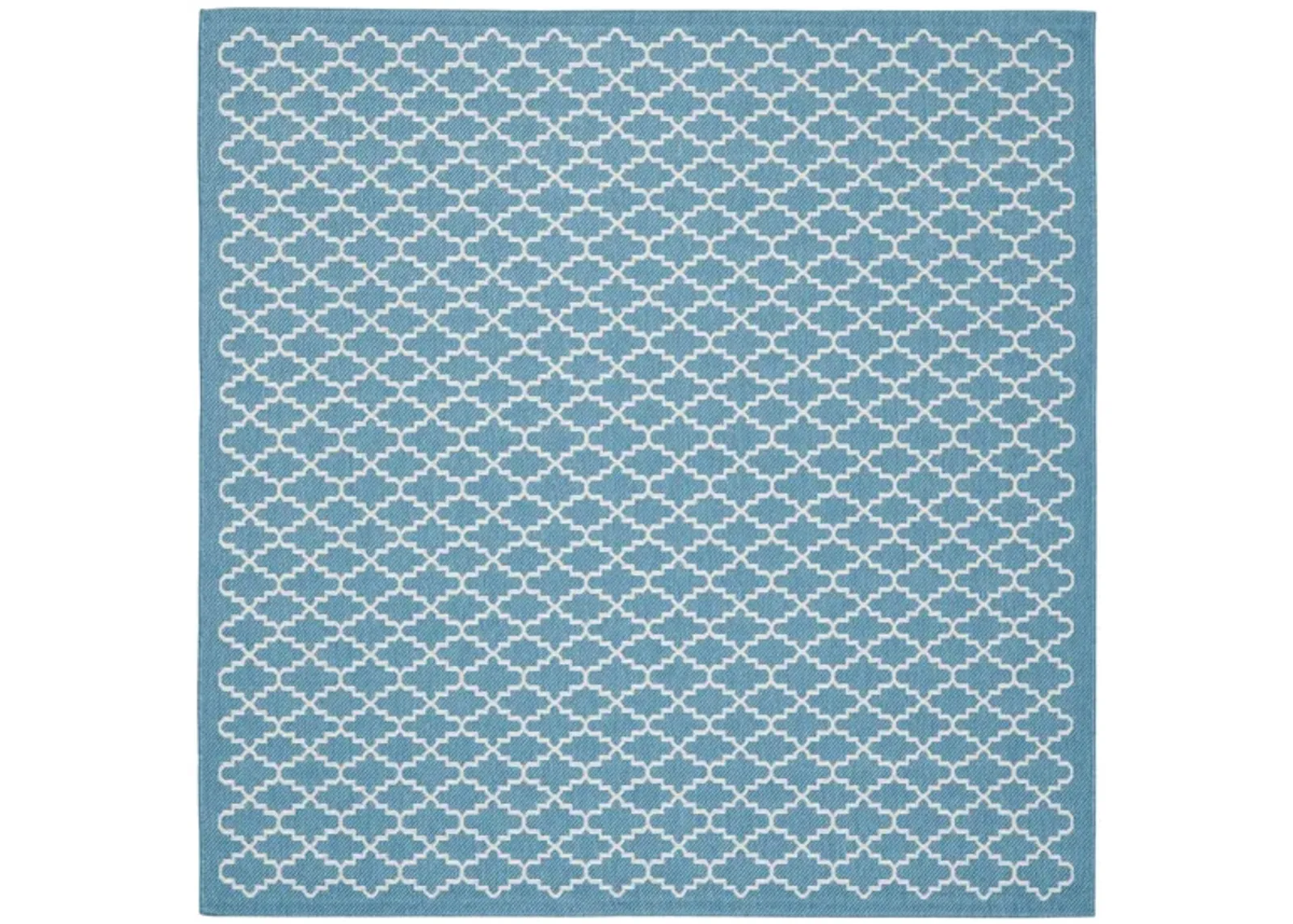 Courtyard Link Indoor/Outdoor Area Rug in Blue & Beige by Safavieh