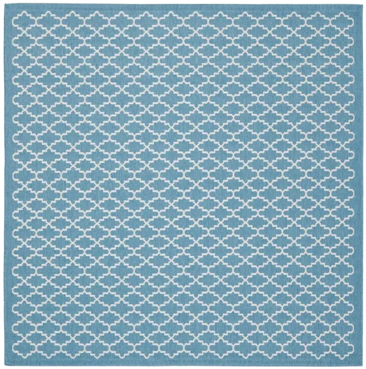 Courtyard Link Indoor/Outdoor Area Rug in Blue & Beige by Safavieh