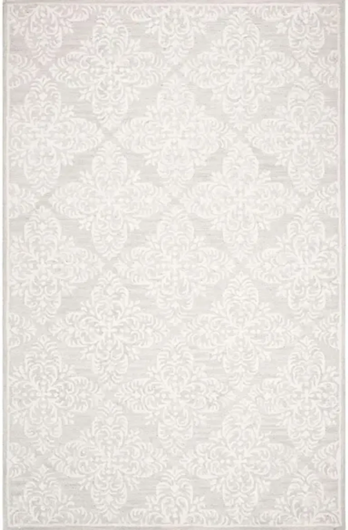 Fred Area Rug in Silver & Cream by Safavieh