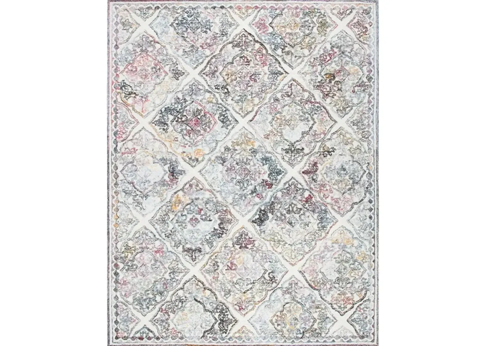 Tenzing Area Rug in Gray & Cream by Safavieh