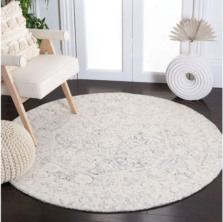 Fluffton Area Rug in Charcoal & Cream by Safavieh