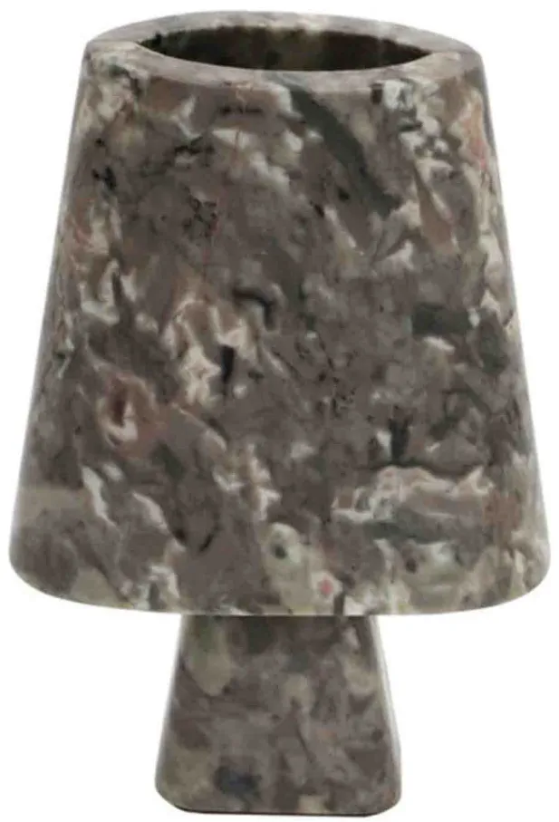 Medium Samma Vase in Grey Marble by Tov Furniture
