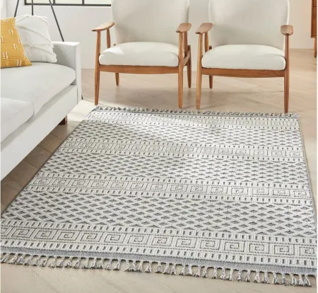 Woodlawn Area Rug in Ivory/Slate by Nourison