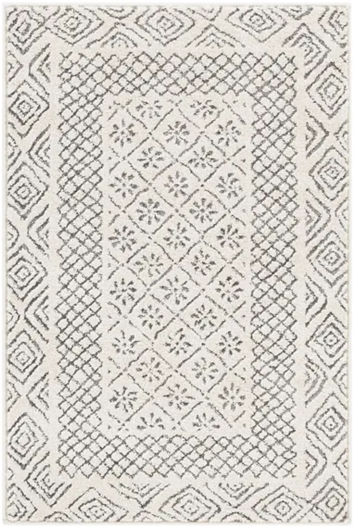 Bahar Area Rug in Medium Gray, Beige, Charcoal by Surya