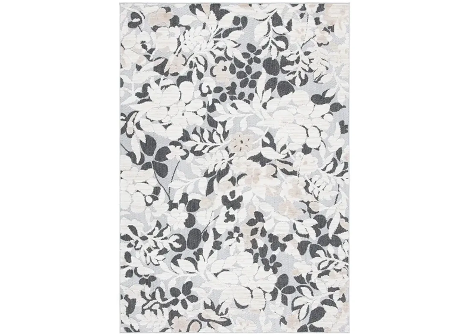 Cabana IV Area Rug in Ivory & Charcoal by Safavieh