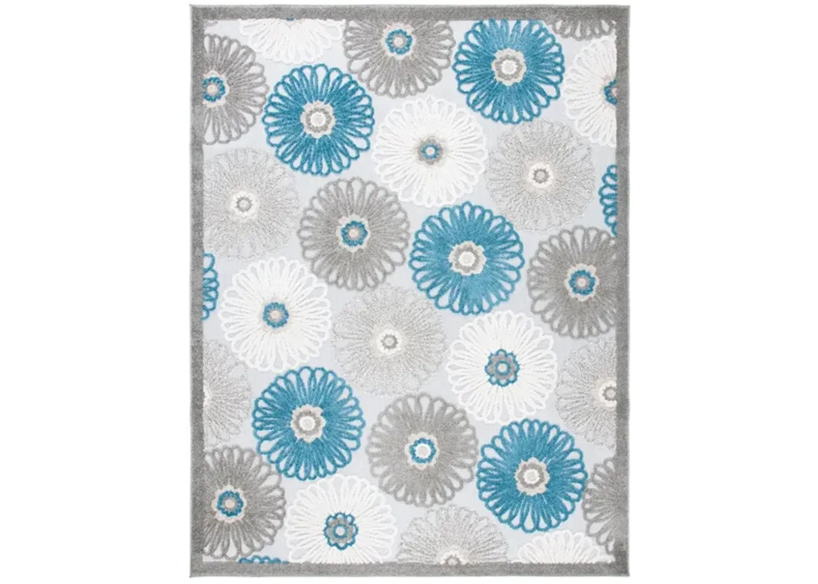 Cabana IV Area Rug in Beige & Blue by Safavieh