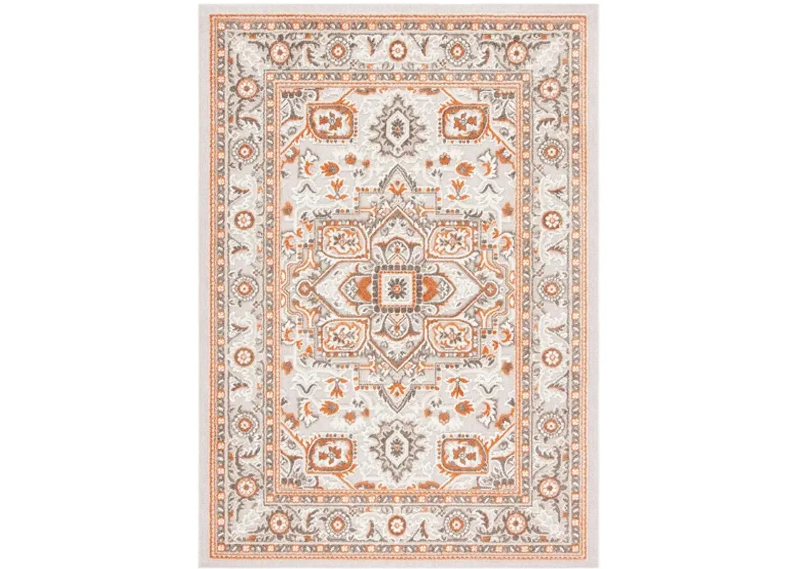 Cabana IV Area Rug in Beige & Orange by Safavieh