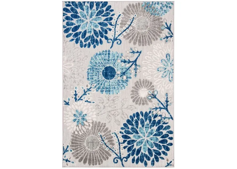 Cabana V Area Rug in Gray & Blue by Safavieh